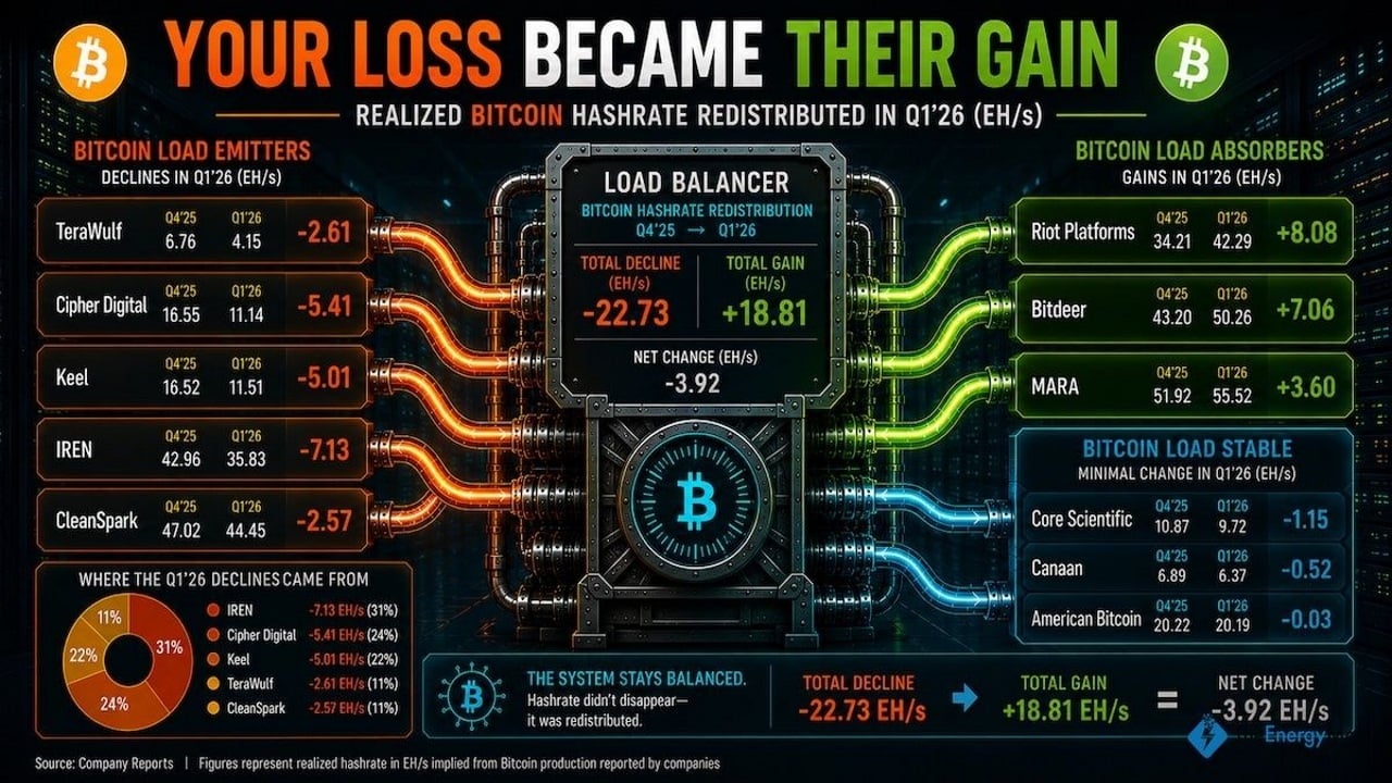 Miner Weekly – The Great Bitcoin Mining Power Shift: Who Won Q1?