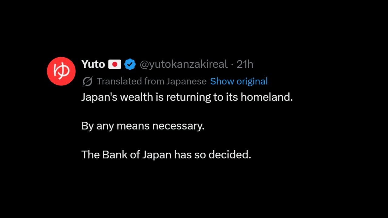 Anonymous BOJ Insider Sparks Panic Over Looming Carry Trade Unwind