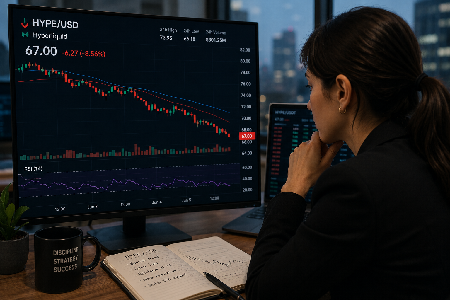 HYPE faces selling pressure as institutional demand keeps the $100 target alive
